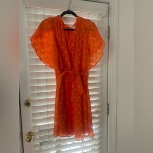 London Times Bright Orange Dress